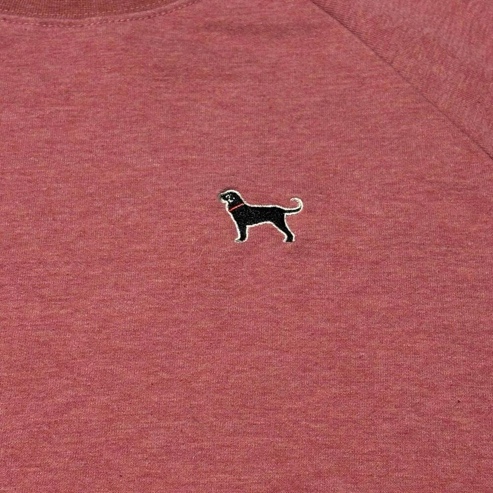 The Black Dog Sweatshirt Crewneck Sweater Salmon Pockets - Mens Med. - Picture 3 of 9
